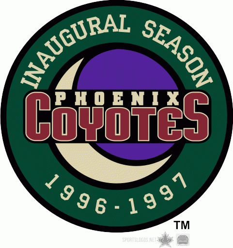 Phoenix Coyotes 1997 Anniversary Logo DIY iron on transfer (heat transfer)